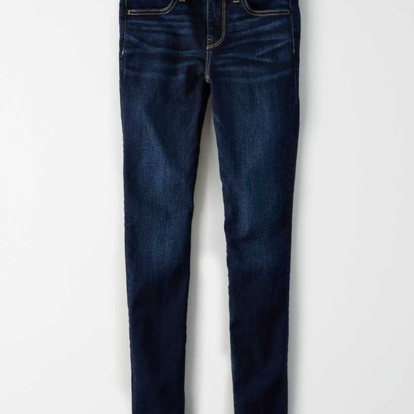 NWT American Eagle Soft Knit Jeggings, Darkness Falls Blue, Size 4 - Picture 4 of 6